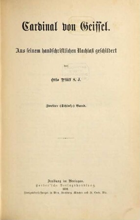 Cardinal von Geissel, 2