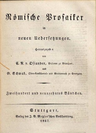 Die Kaisergeschichte der sechs Schriftsteller Aelius Spartianus, Julius Capitolinus, Aelius Lampridius, Vulcatius Gallicanus, Trebellius Pollio, Flavius Vopiscus, 4