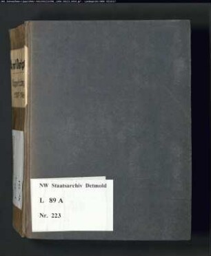 Gogerichtsregister Amt Oerlinghausen