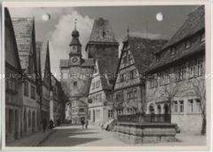 Rothenburg ob der Tauber, Markusturm und Röderbogen