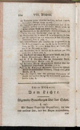 Achter Abschnitt. Vom Lichte