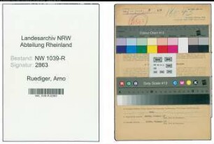Entnazifizierung Arno Ruediger , geb. 01.04.1907 (Verwaltungssekretaer)