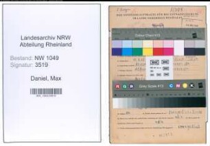 Entnazifizierung Max Daniel , geb. 19.09.1908 (Angestellter)
