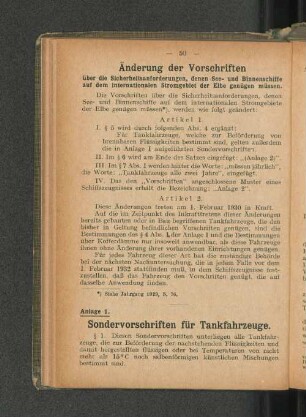 Änderung der Vorschriften