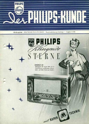 Der Philips Kunde - Mitteilungsblatt Deutsche Philips GmbH, 1953 Heft 2