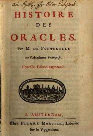 Histoire des oracles