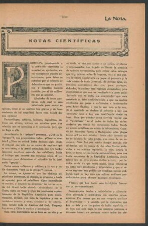 Notas científicas