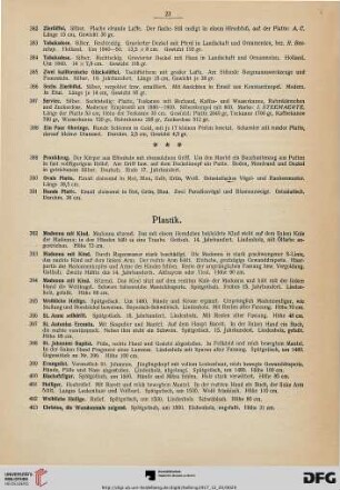 Plastik (Nr. 392-451)