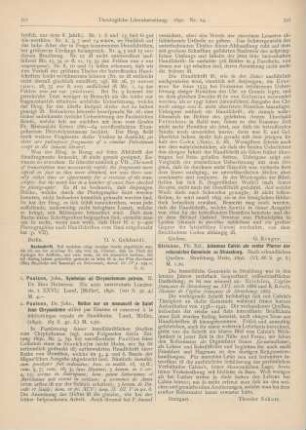 591-592 [Rezension] Paulson, Johs., Notice sur un manuscrit de Saint Jean Chrysostome utilisé par Erasme et conservé à la bibliothèque royale de Stockholm
