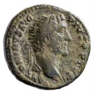 Münze, Dupondius, 145 - 161 n. Chr.