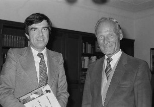 Freiburg im Breisgau: Antrittsbesuch von Jean-Claude D'Orléans bei OB Eugen Keidel