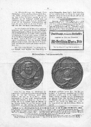 Reformations-Jubiläumsmedaille