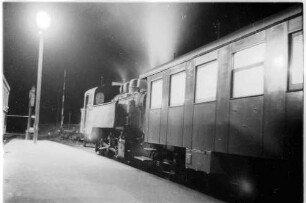 Lok 16, Zug 298, Gammertingen, Lokwechsel mit Haigerloch, Lok 21