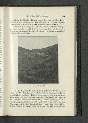 Abbildung eines Dörfchen im Hohen Atlas.