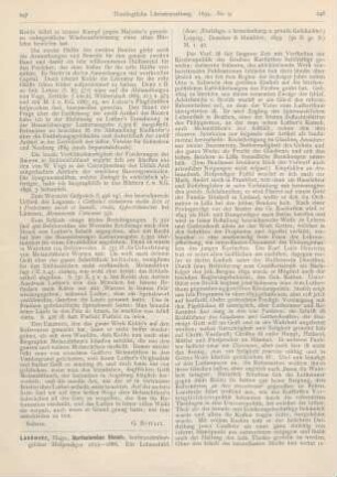 247-249 [Rezension] Landwehr, Hugo, Bartholomäus Stosch, kurbrandenburgischer Hofprediger 1612-1686