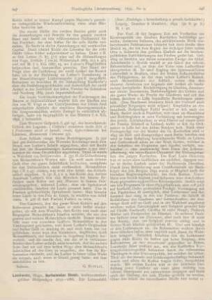 247-249 [Rezension] Landwehr, Hugo, Bartholomäus Stosch, kurbrandenburgischer Hofprediger 1612-1686