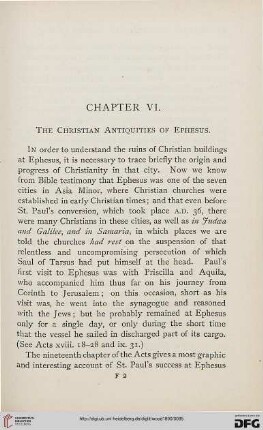 Chapter VI: The christian antiquities of Ephesus