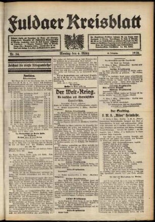 Ausgabe vom Montag, den 06. März 1916.