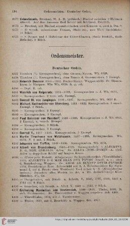 Ordensmeister (Nr. 6177 - 6217)