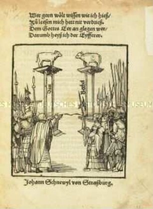 Wer gern wollt wissen, wie ich hieß, zu lesen mich hätt' nicht verdrieß