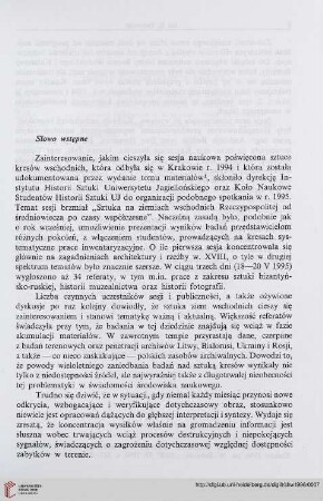 Słowo wstępne