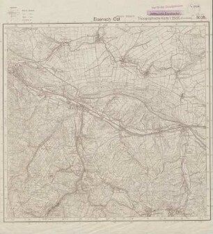 5028 (alte Nr.: 2929) Eisenach- Ost, Topographische Karte 1:25000 (4 cm - Karte)