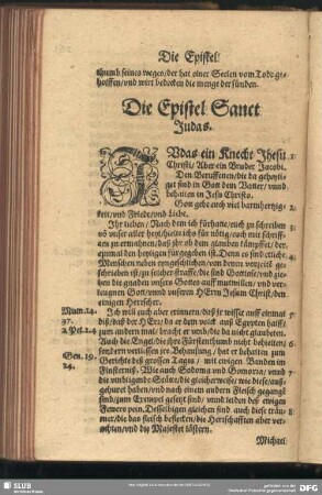 Die Epistel Sanct Judas
