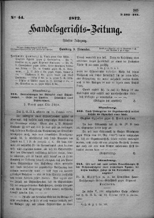 No. 44. 9. November 1872