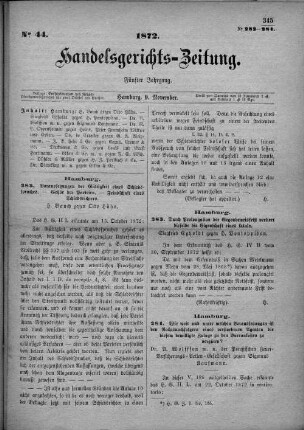 No. 44. 9. November 1872