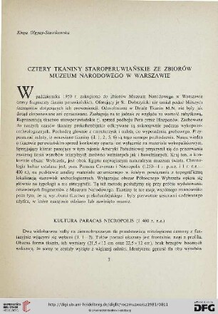 27: Cztery tkaniny staroperuwiańskie ze zbiorów Muzeum Narodowego w Warszawie