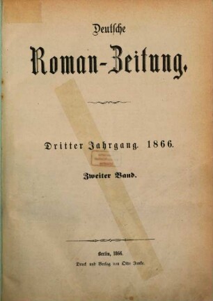 Deutsche Roman-Zeitung. 1866,2 = Jg. 3
