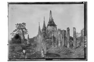 Tempelruine in Ayutthaya : Ayutthaya. Ruine einer verfallenenen Tempelanlage