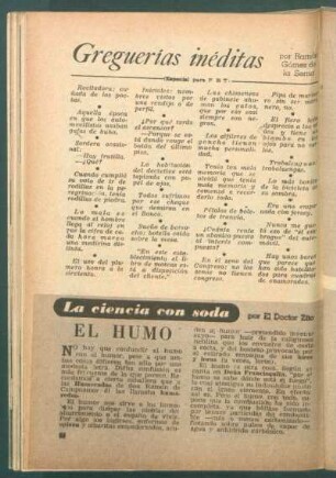 El humo : La ciencia con soda