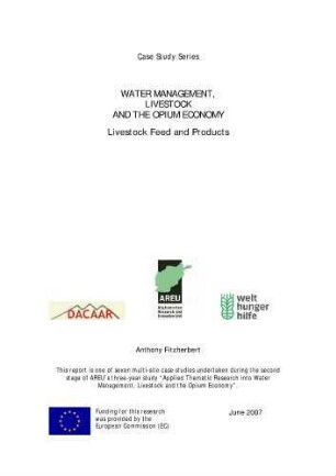 Water management, livestock and the Opium economy : livestock feed and products