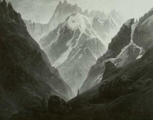 Hochgebirge (Schweizer Landschaft) : Caspar David Friedrich (1774-1840). Hochgebirge (Schweizer Landschaft). Öl/Leinwand, 132 x 167 cm, um 1824