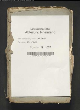 Verhandlungen des Landtags 1627 Mai-Juni zu Bonn ( mit Verzeichnis der Einberufenen)