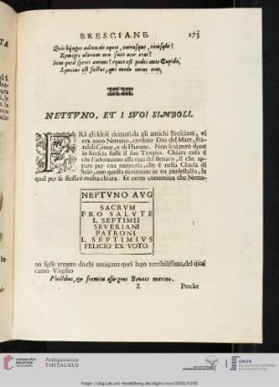 Nettuno, et i suoi Simboli
