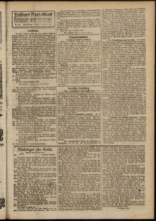 Zweite Ausgabe vom Samstag, den 25. Oktober 1919.