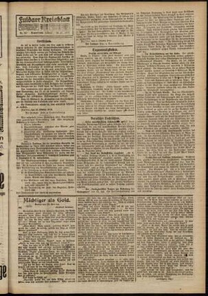 Zweite Ausgabe vom Samstag, den 25. Oktober 1919.