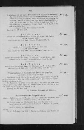 Post-vertrag zwischen dem Norddeutschen Bunde und Luxemburg, vom 13. November 1867.