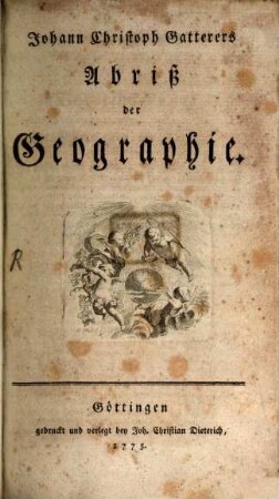 Abriß der Geographie