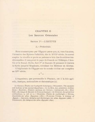 Chapitre II. Les Sources Orientales