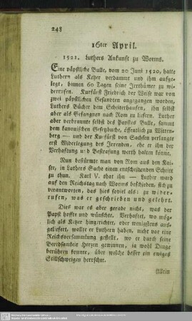 16ter April. 1521. Luthers Ankuft in Worms