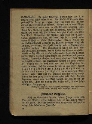 Allerhand Beispiele.