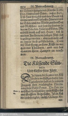 IX. Betrachtung. Die Küssende Sünderin