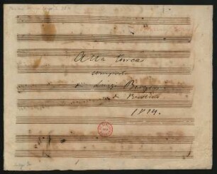 Alla turca; pf; a-Moll; op.8