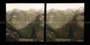 Blick von Grütschalp zum Jungfrau Massiv
