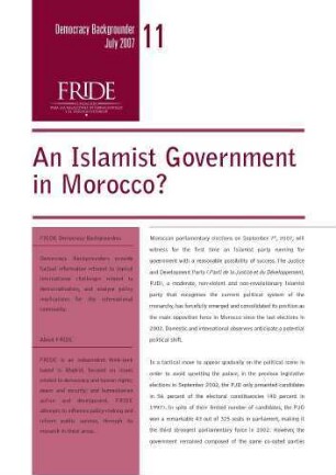 An Islamist government in Morocco