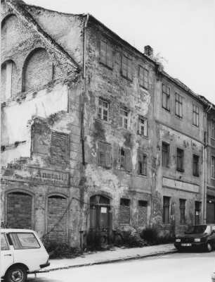 Görlitz-Altstadt, Langenstraße 10/11. Wohnhäuser (nach 1717). Straßenansicht