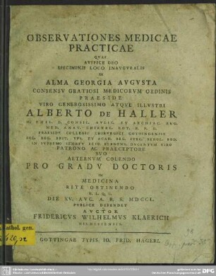 Observationes Medicae Practicae